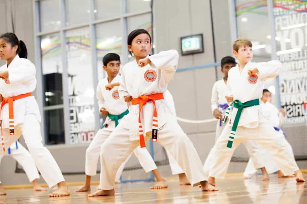 Kids learning karate in Kharagpur at WarriorX Martial Arts